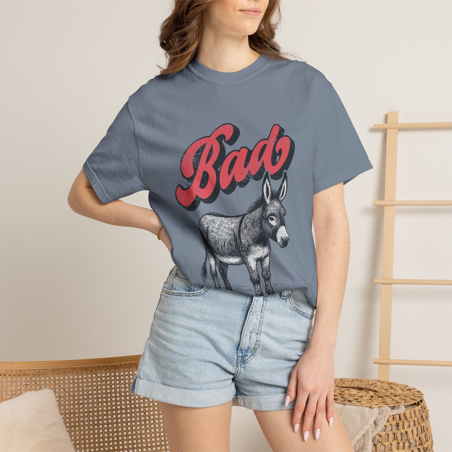 Bad Donkey T-Shirt — Vintage Graphic Tee with Retro Script