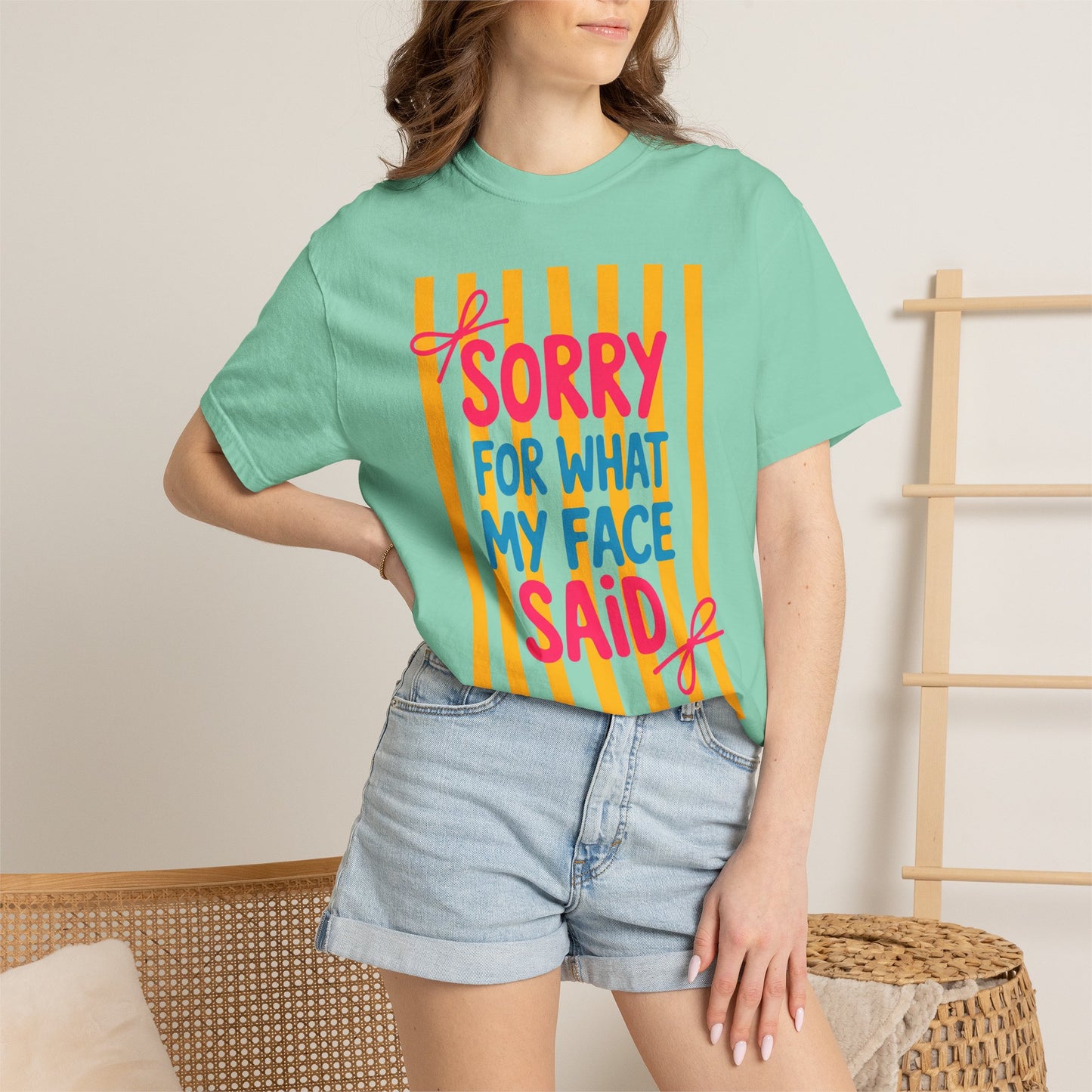 Sorry For What My Face Said Tee — Funny Graphic T-Shirt