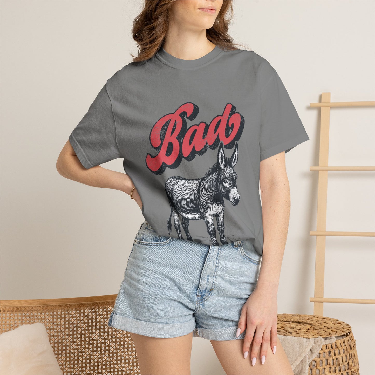 Bad Donkey T-Shirt — Vintage Graphic Tee with Retro Script
