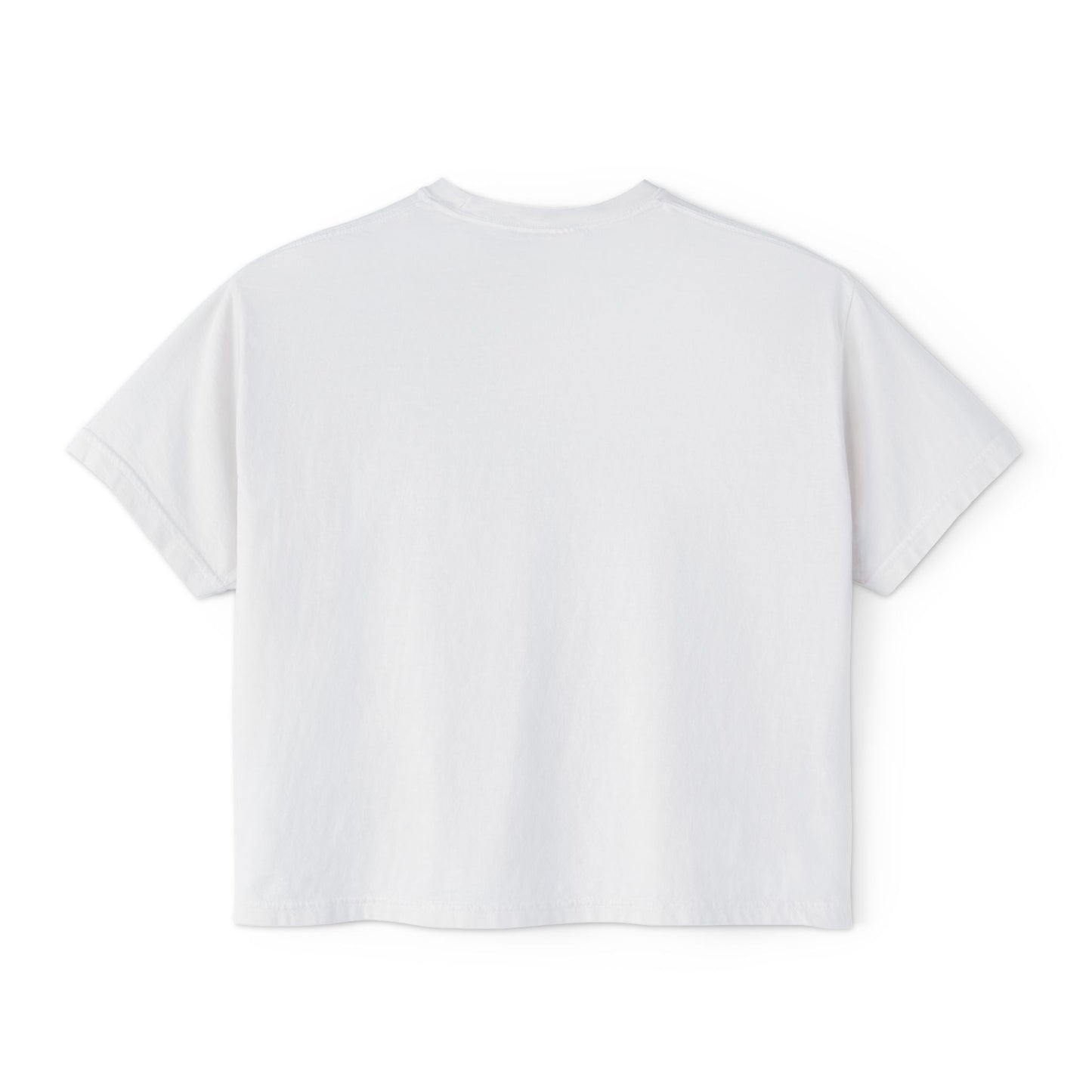 Motherhood Boxy Tee — Vintage Blue Striped Mom Shirt