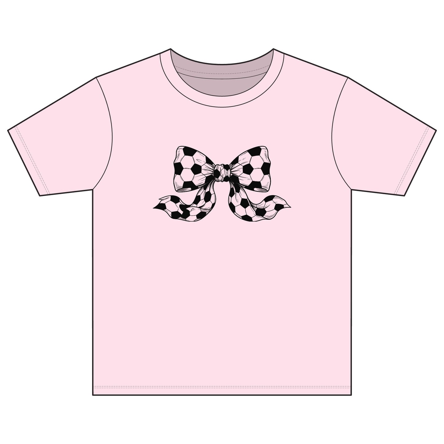 Youth Tee – Checkered Bow Graphic Shirt