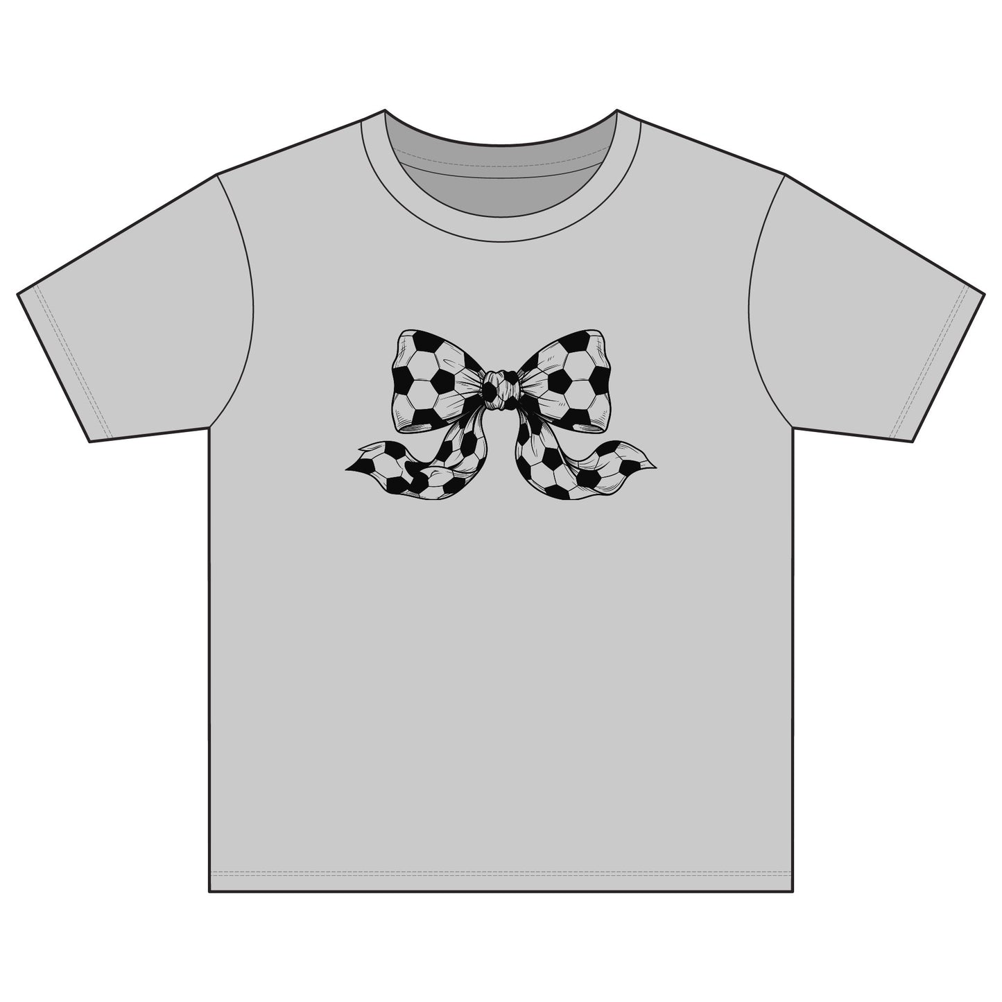 Youth Tee – Checkered Bow Graphic Shirt