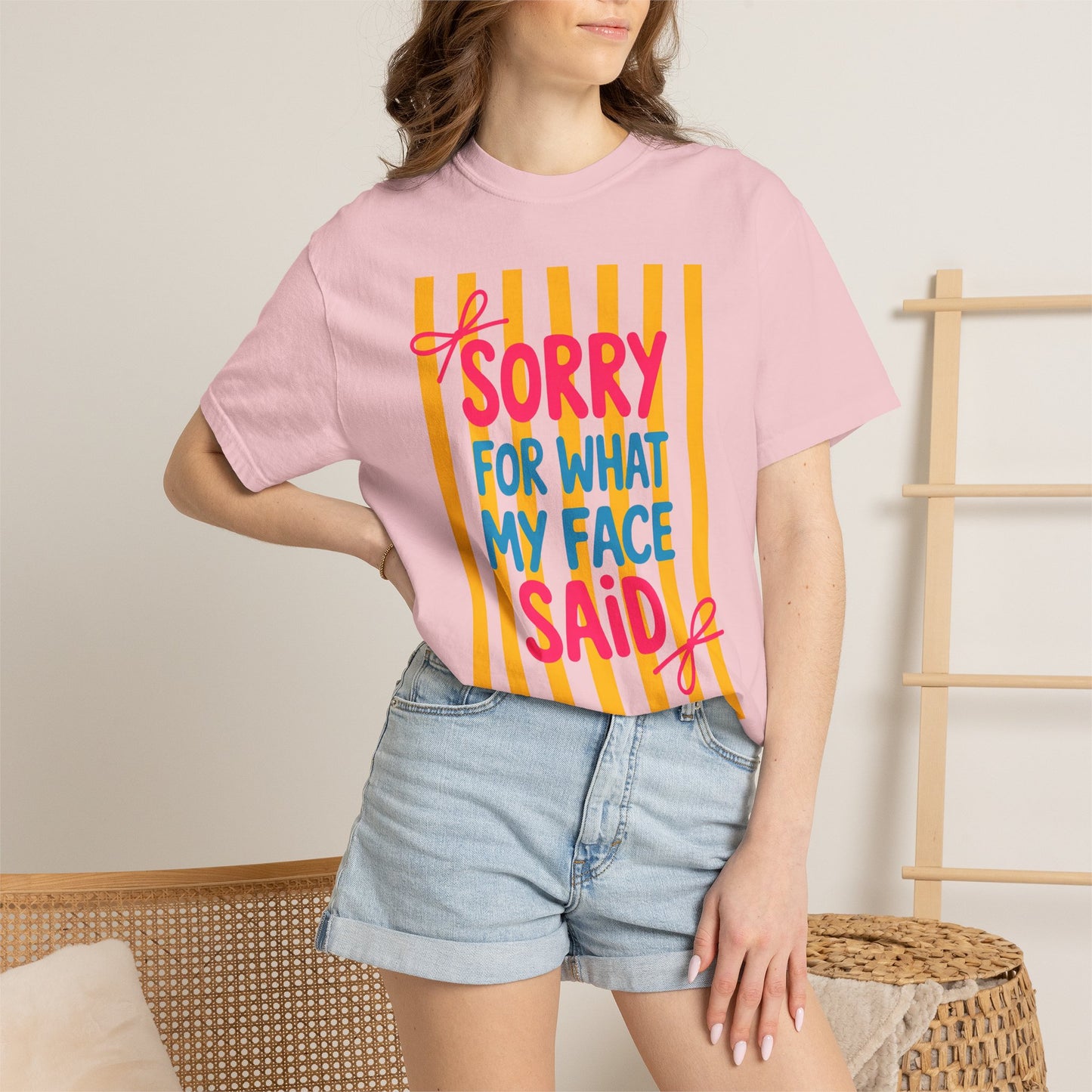 Sorry For What My Face Said Tee — Funny Graphic T-Shirt