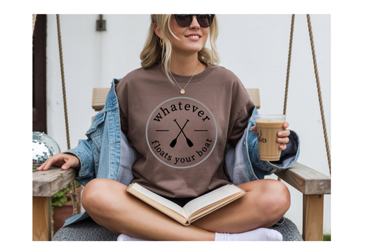 Whatever Floats Your Boat T-Shirt — Nautical Oars Graphic Tee