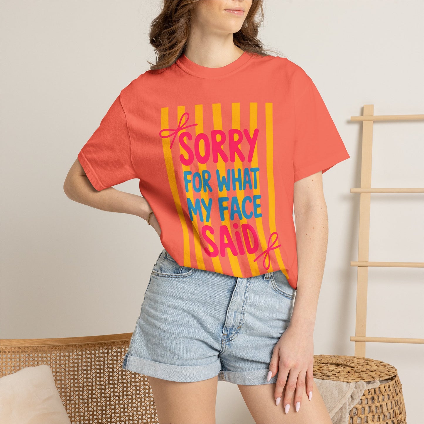 Sorry For What My Face Said Tee — Funny Graphic T-Shirt