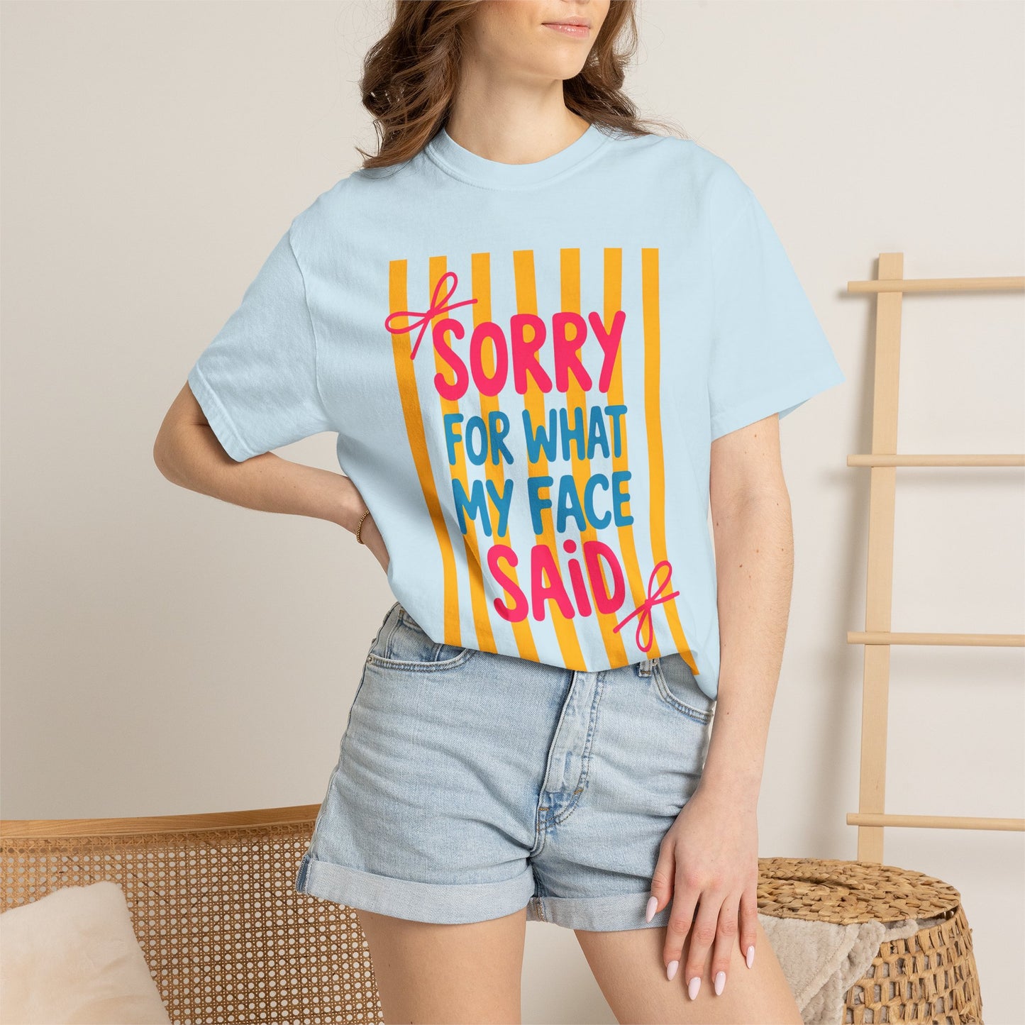 Sorry For What My Face Said Tee — Funny Graphic T-Shirt